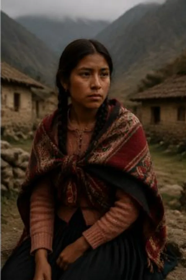 Imagen referencial de una joven quechua peruana en los Andes